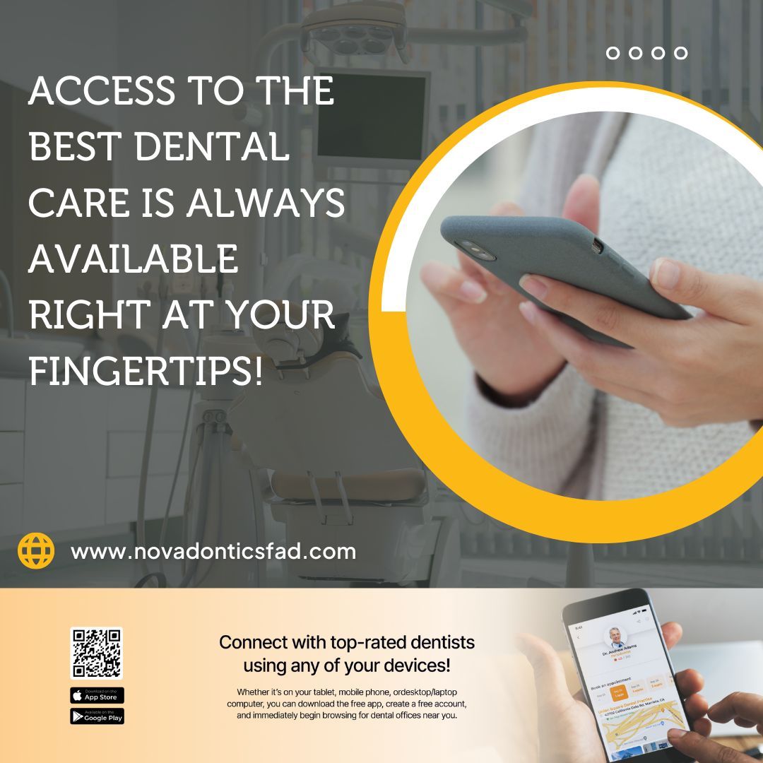 With Novadontics Find-A-Dentist (FAD), access to the best dental care is always available right at your fingertips! Start your journey toward a brighter, healthier smile today!

Learn more: buff.ly/3BWexVQ
#Novadontics #FindADentist