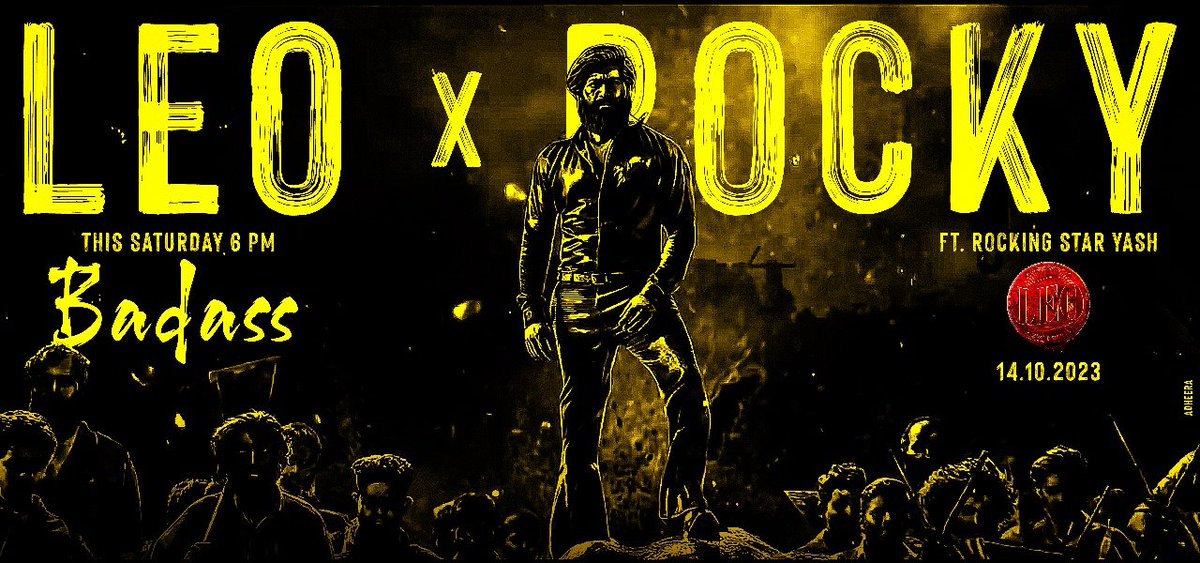 Kettavan_Freak's tweet photo. Leo x Rocky ft. Rocking Star @TheNameIsYash 

Badass Edit by @adheeraeditz releasing this Saturday at 6PM

Stay Tuned ❤️‍🔥

#Leo #LeoBadass #YashBOSS #KGF https://t.co/mbqWQ35Iog