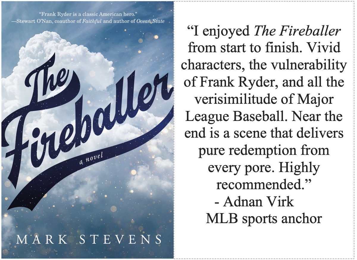 Just in, from someone who knows the game from the inside. Thank you kindly, Adnan. @adnansvirk @jgetzler @samijolien #baseball #fiction #Birdland