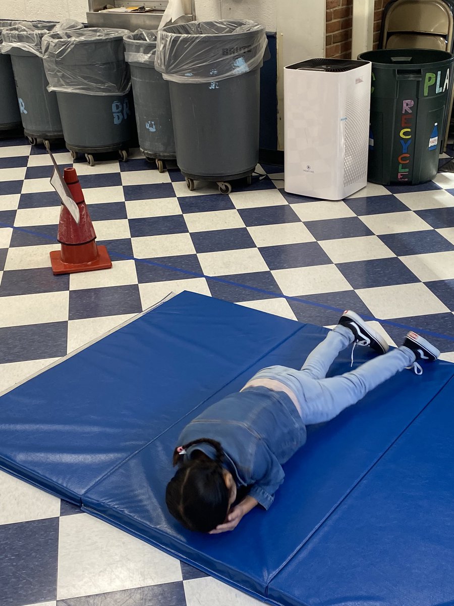 BRPE10's tweet photo. Practicing our fire safety skills in PE for National Fire Prevention Week!  @BetsyRossMahwah  #mahwahconnects. https://t.co/LOhi1Uec4V