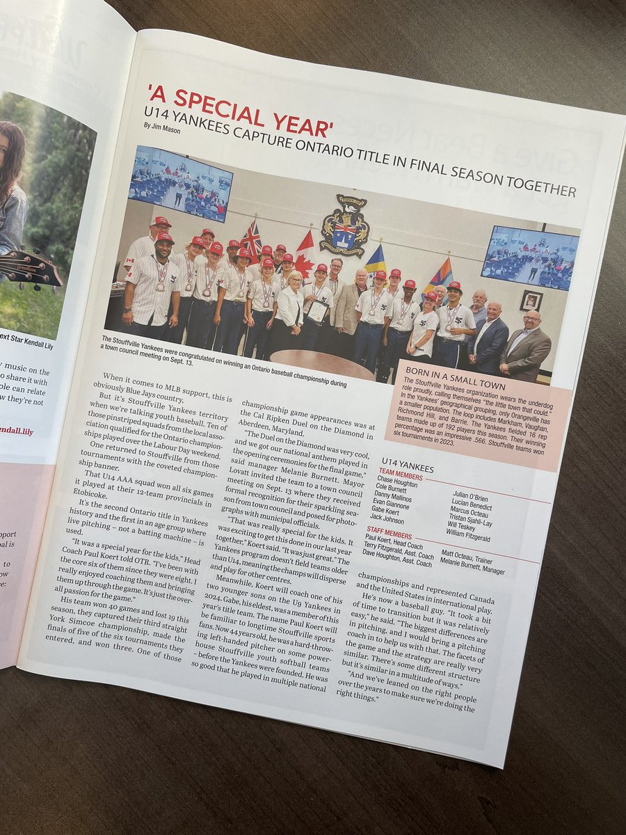 Have you seen us in the 75th edition of On The Road! We couldn’t be prouder boys! Way to go Yankees!! 

townofws.ca/media/gd1lkm4m…