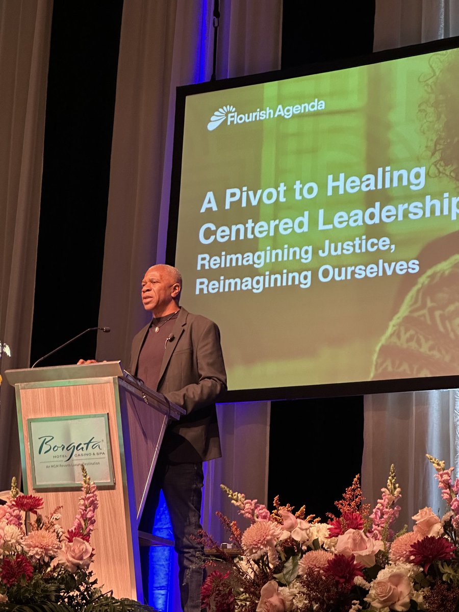 Today’s amazing keynote ⁦<a href="/shawnginwright/">Shawn Ginwright</a>⁩ - the architect of Healing Centered Engagement - providing an inspirational, thought-provoking &amp; joyful message to participants at #njpsaconf ⁦<a href="/NJPSA/">NJPSA</a>⁩ ⁦<a href="/njascd/">NJASCD</a>⁩