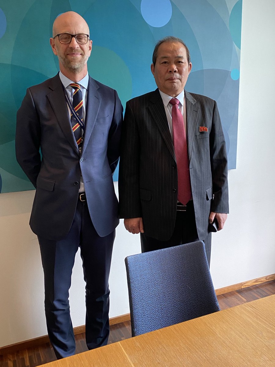 Jørn Gjelstad (@jorngjelstad) on Twitter photo Highly interesting meeting between DG Dysvik and ambassador Ri Won Gok of DPRK. Disc highlighted key issues such as current sit on the Korean Peninsula, DPRKs relation to Russia and the importance of nuclear disarmament to create stability. <a href="/vdysvik/">Vebjørn Dysvik</a> <a href="/AnneKOvind/">Anne Kari H. Ovind</a> Highly interesting meeting between DG Dysvik and ambassador Ri Won Gok of DPRK. Disc highlighted key issues such as current sit on the Korean Peninsula, DPRKs relation to Russia and the importance of nuclear disarmament to create stability. <a href="/vdysvik/">Vebjørn Dysvik</a> <a href="/AnneKOvind/">Anne Kari H. Ovind</a>