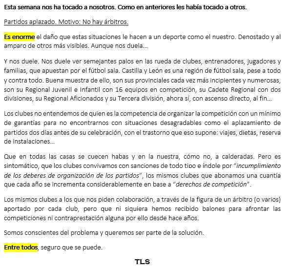 ✍️ Opinión 

Partido aplazado.
Motivo: No hay árbitros.
😓😮‍💨