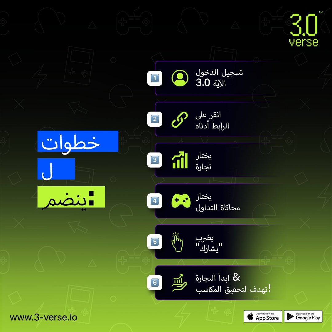 3verse_UAE_'s tweet photo. 📈 تحدى مهاراتك، وأتقن الأسواق، واربح جوائز كبيرة. هل أنت مستعد للتشويق؟ قم بالتسجيل في 3.0 الآية الآن! 💼💡🏆
.
.
#real3verse #3verse #Contest #VirtualTradingGames #Crypto #Trading #PlayToEarn #cryptocurrency https://t.co/2Tb21CVxhP