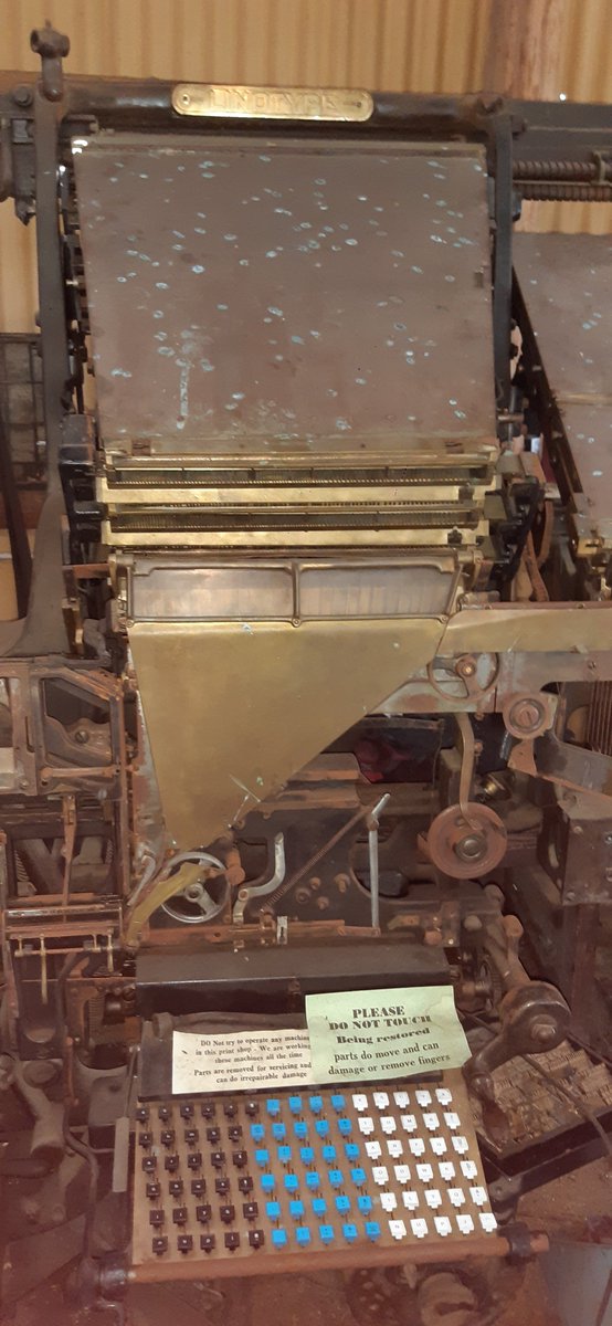 real_ozcoder's tweet image. Also @jeffjarvis #herberton has a #linotype and it&apos;s competitor.