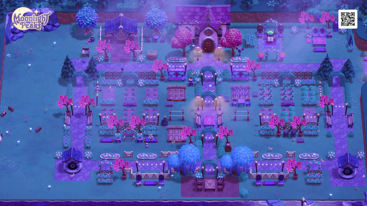 MoonlightPeaks's tweet photo. We did a big internal playtest today! Some people were more creative than others 👀💜

#moonlightpeaks #lifesim #indiedev https://t.co/NNjEJBuLKJ