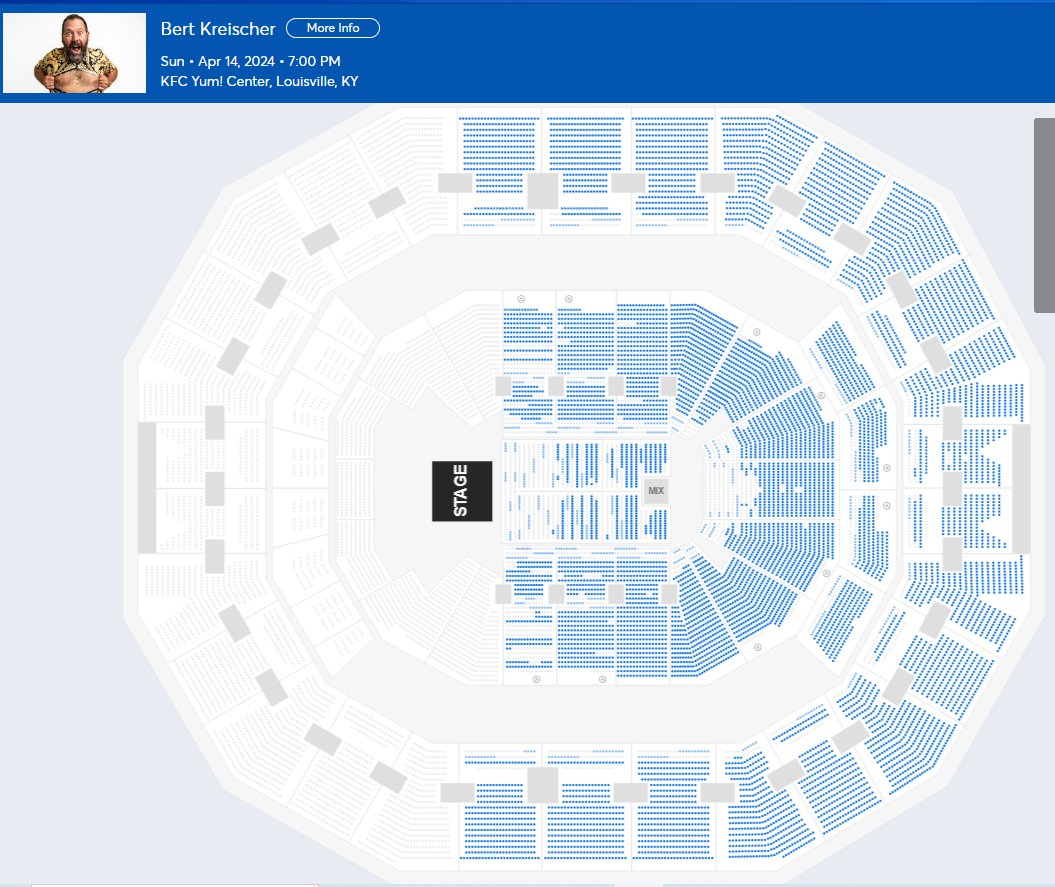 Bert Kreischer is coming to Louisville. Post covid, ticket prices have been getting crazier and crazier. Its almost like Ticketmaster just says now, lets see if they'll pay or we'll just cancel the show. This is an example of them being completely out of touch.