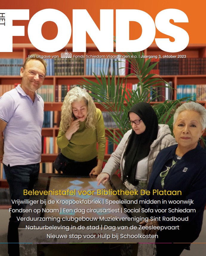 Een nieuwe editie van ons magazine Het FONDS is uit! Lees meer over de belevenistafel voor Bibliotheek De Plataan, de plannen van het Speeleiland in Schiedam en nog veel meer... 

Lees ons magazine online: fondssv.nl/magazine-het-f…