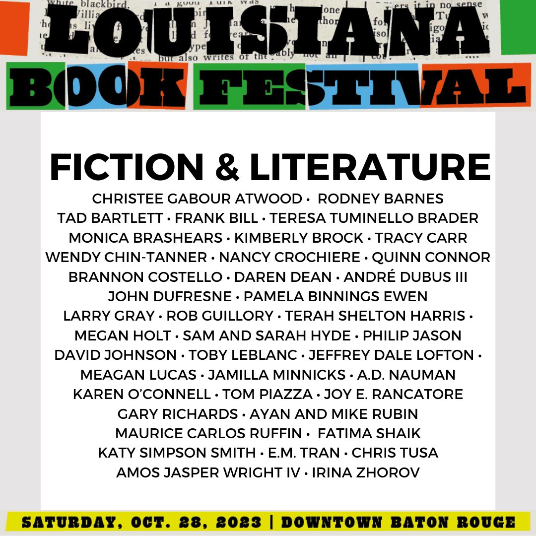 Are great stories and writing your thing? We've got you covered! Here's who we've lined up for you this year.