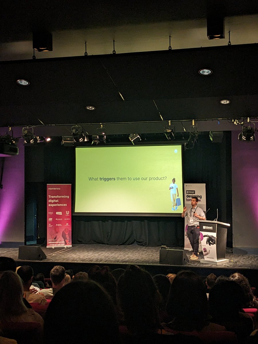 What triggers people to use our product? 💡

What is that person thinking when they pull their phone out of their pocket to use our app? 💭

We need to understand this! 🧠

<a href="/we_are_Nomensa/">Nomensa</a> #InteractLDN #UX #UXDesign