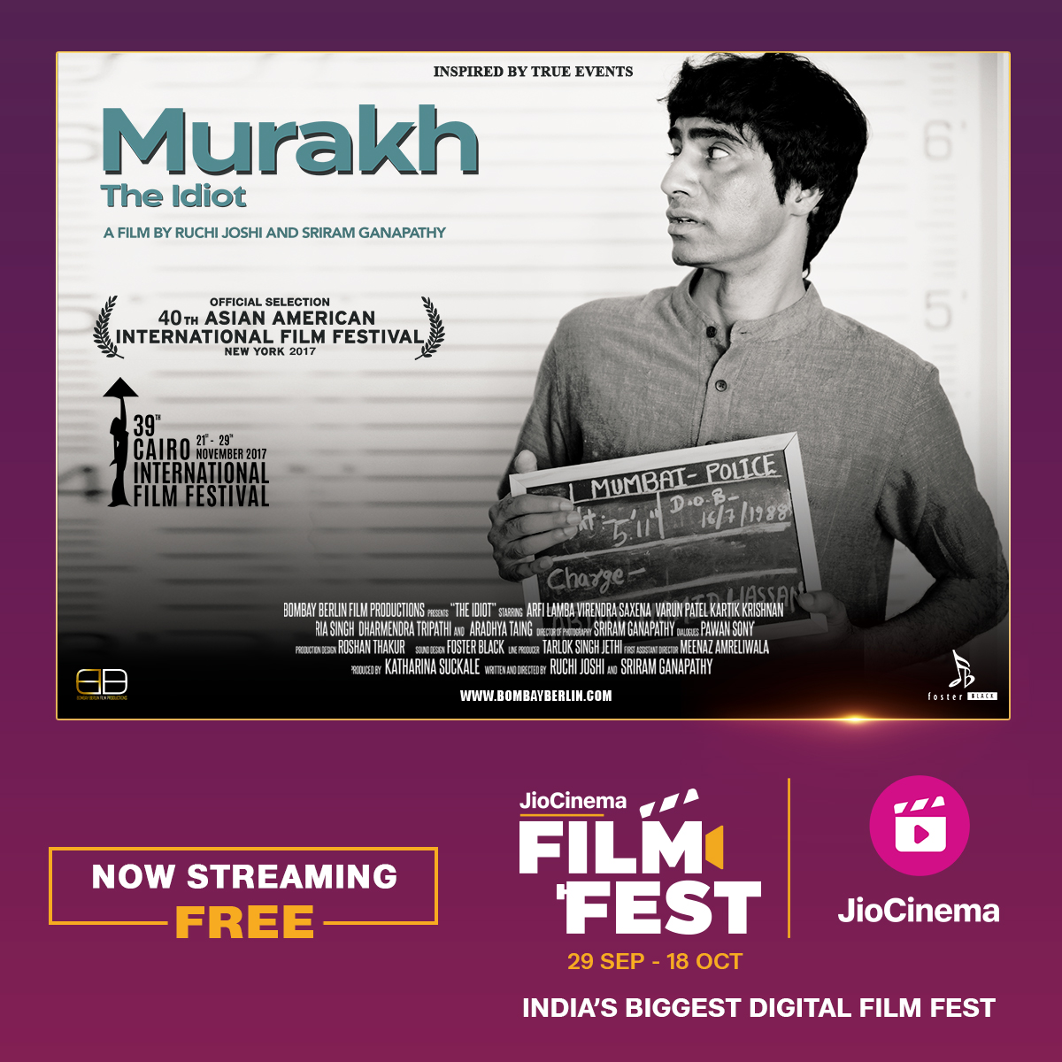 HotstarReality's tweet photo. How you look at someone depends on you, not on them!

Witness prejudices create chaos in 'Murakh (The Idiot)', starring Arfi Lamba and Virendra Saxena. Now steaming free at the #JioCinemaFilmFest.

@virendrasaxena @arfilaamba @KatharinaSuckal @ruchisjoshi @Sriram_DoP https://t.co/M29HtRILFd