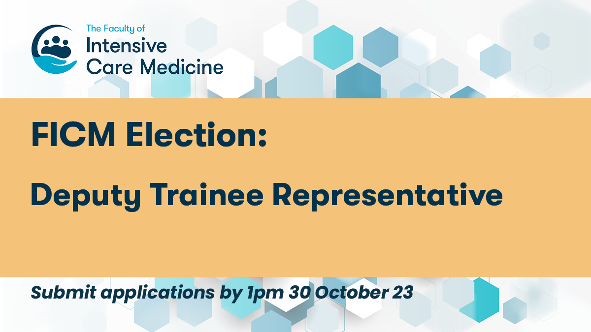 Join us! Come and work with the FICM as our new FICM Deputy Trainee Representative: bit.ly/46dZyE1 Only 3 days left to send us your nomination! Deadline is 1pm 30 October.