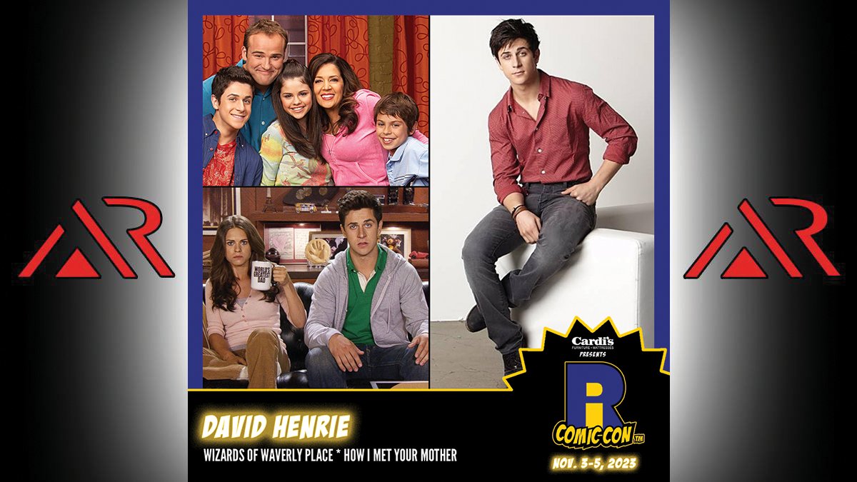 Please welcome @davidhenrie to RICC! David is best known for playing Ted Mosby's future son Luke on How I Met Your Mother and Justin Russo in Wizards of Waverly Place, as well as starring in the films Little Boy and Walt Before Mickey. #WaverlyPlace #howımetyourmother