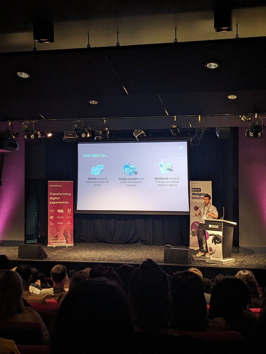 Use data to...

💡 Identify research focus and scope the study

💡 Design concepts and script the research process 

💡Synthesize research findings and deliver research reports

<a href="/we_are_Nomensa/">Nomensa</a> #InteractLDN #UX #UXDesign #ProductDesign