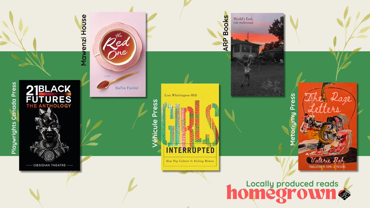 Our final batch of fresh #ALUhomegrown picks from your fave indie Canadian presses, include pop culture essays by @nerdygirly; queer stories; a propulsive debut; poetry by @robmclennanblog; and 10-minute monodramas by Black writers. alllitup.ca/homegrown-loca…