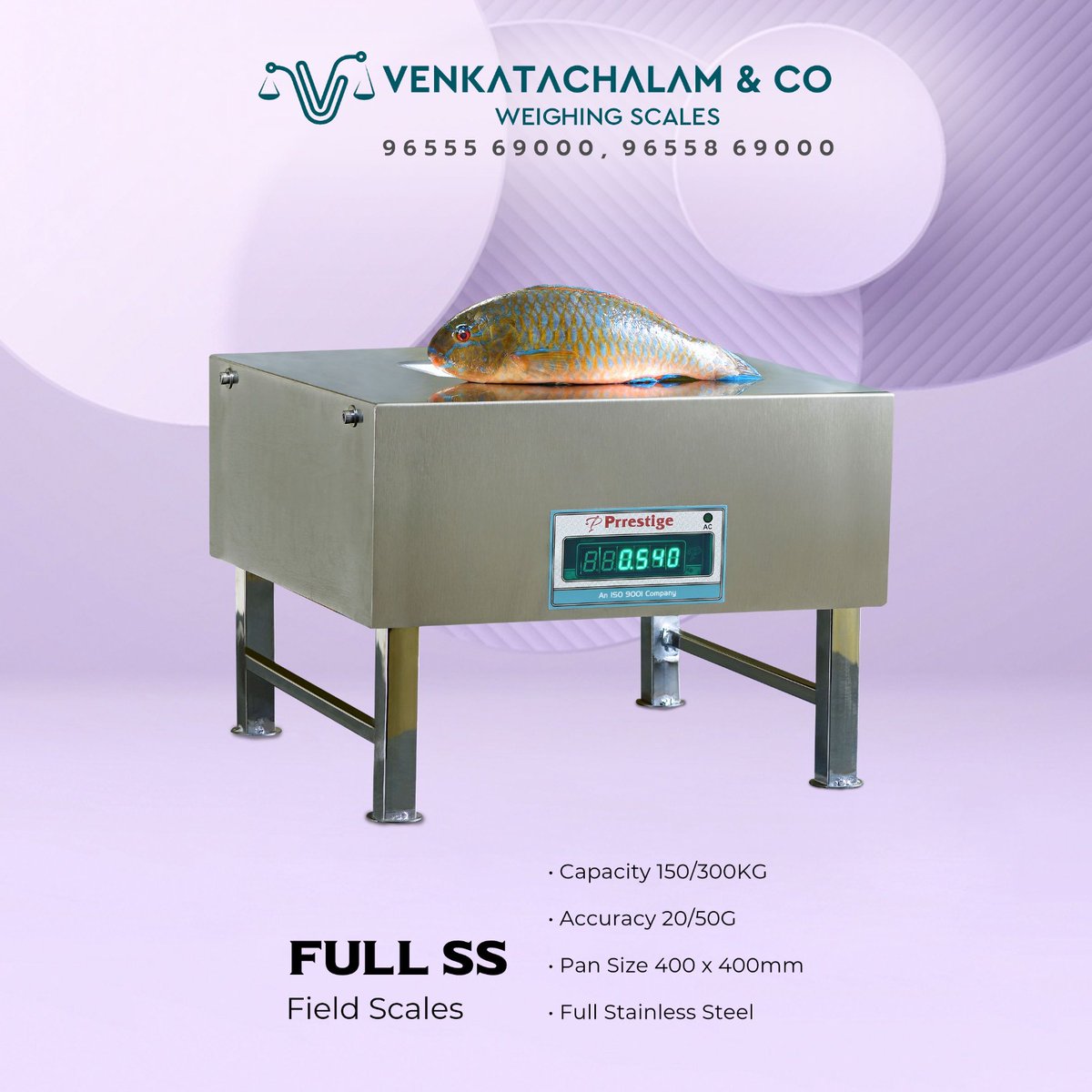 FULL SS 300KG weighing scale - made with stainless steel platform. 60Hrs* Battery backup with LED Green Display. Highly recommend for #fishshop #vegetablemarket #milkfactory #dairyindustry

#venkatachalam #prrestigescale  #FieldScales #weighingmachine #weighingscale #Digitalscale
