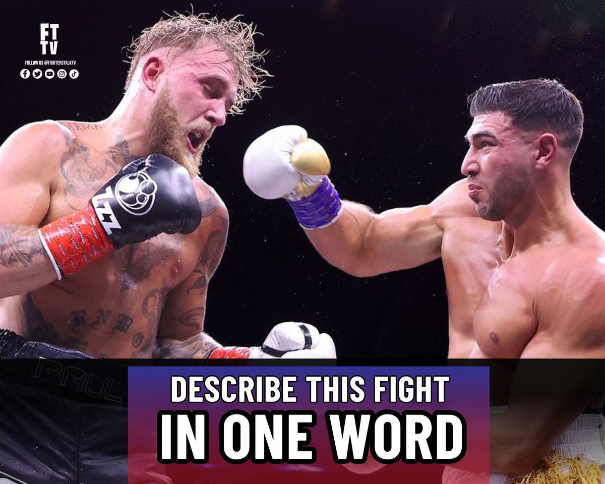 FTTVBoxing's tweet image. Describe #PaulFury Fight in One Word. 😊

#boxing #boxingfans #TommyFury #JakePaul