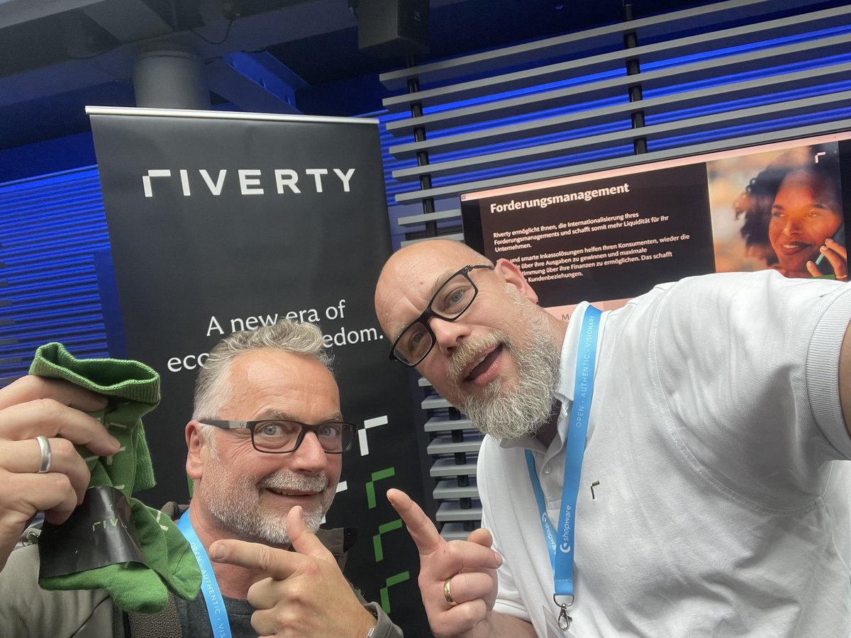 Grüße vom RIVERTY Stand auf dem Shopware Partner Day_23 #shopware #riverty #partnerday