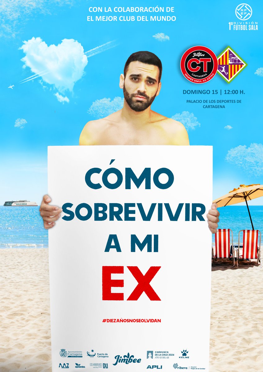 JimbeeCartagena's tweet photo. CARTEL | Reencontrarse con un ex no es fácil. Y si no que se lo digan a @TomazBraga14... 

#DiezAñosNoSeOlvidan #APorUnAñoDePelícula #JimbeePalma #PrimeraDivisiónFS https://t.co/oCeghIh4Ih
