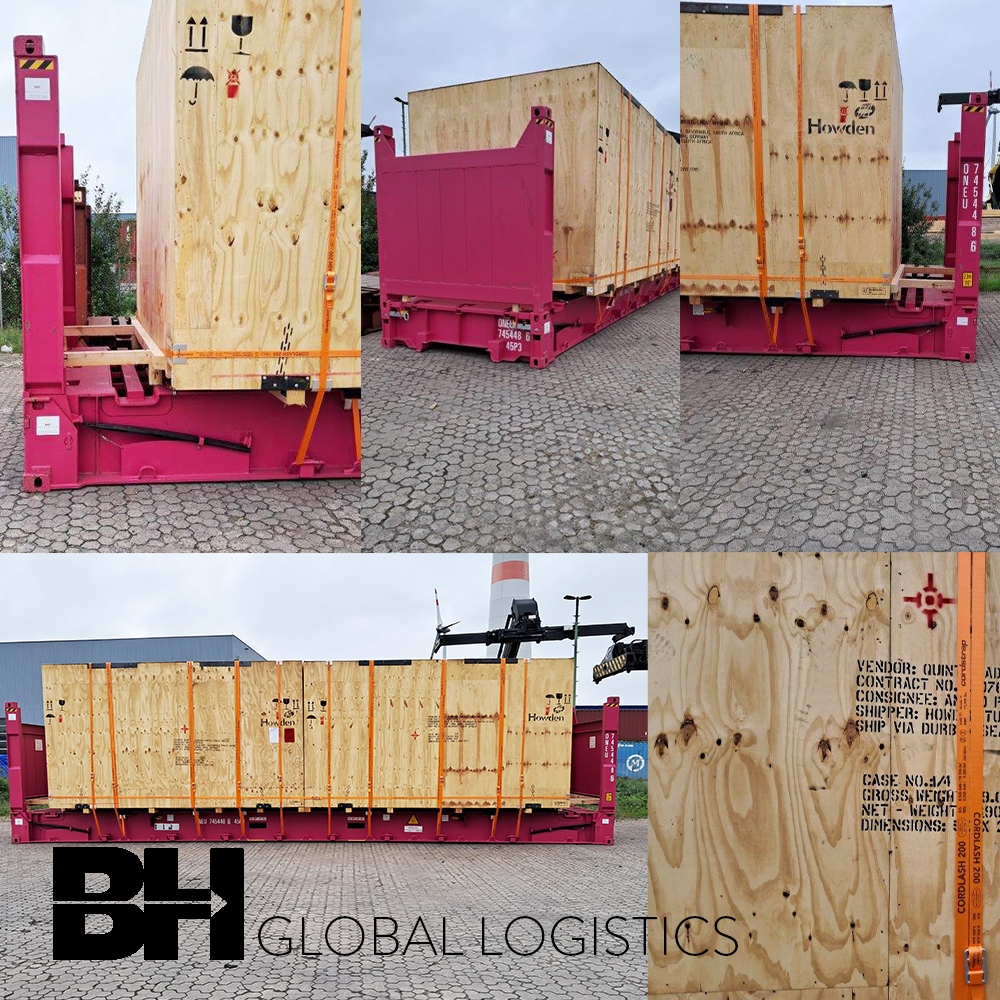 🌍✈️ Shipping Update! 🚢

Two 11,710kg crates from Germany 🇩🇪 to Durban, SA 🇿🇦, collected Aug 18. 512x299x295cms.

Smooth 40FT container loading in Bremerhaven.

Stay tuned! #ShippingUpdate 🌏