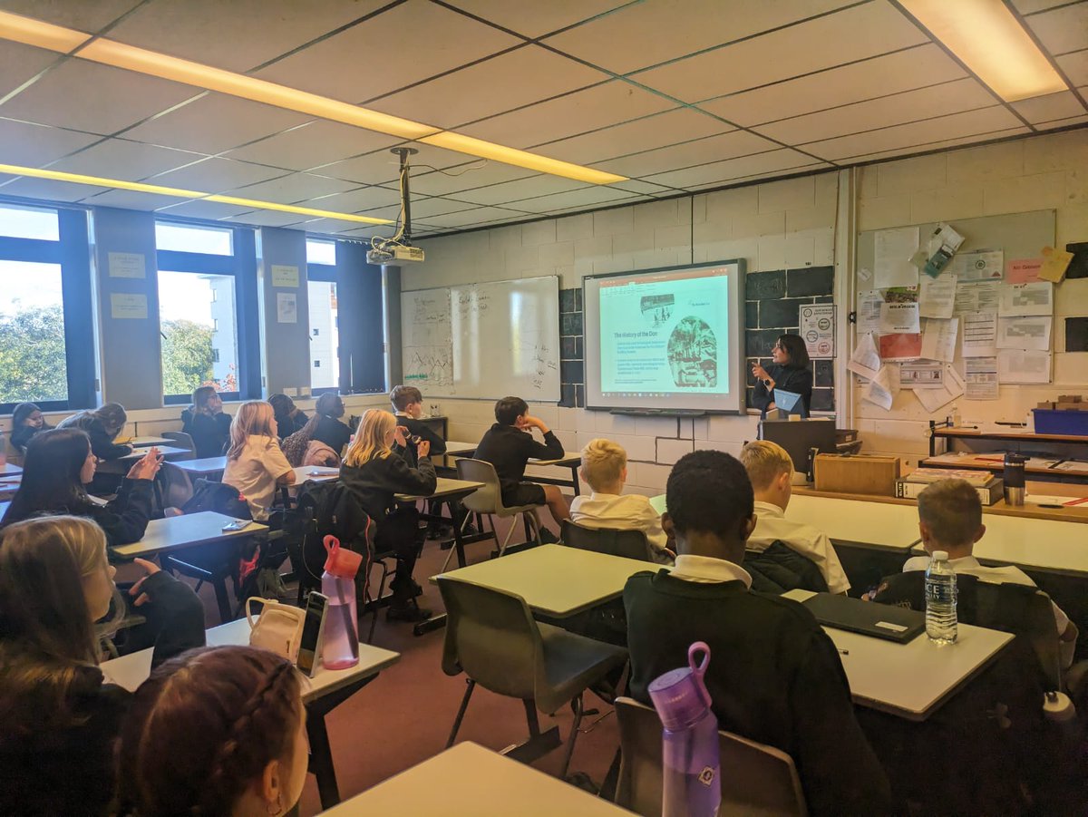 Today saw one of our S1s welcome the River Dee Trust to hear about how Maths &amp; Numeracy support their work in improving the river environment the the North East of Scotland.