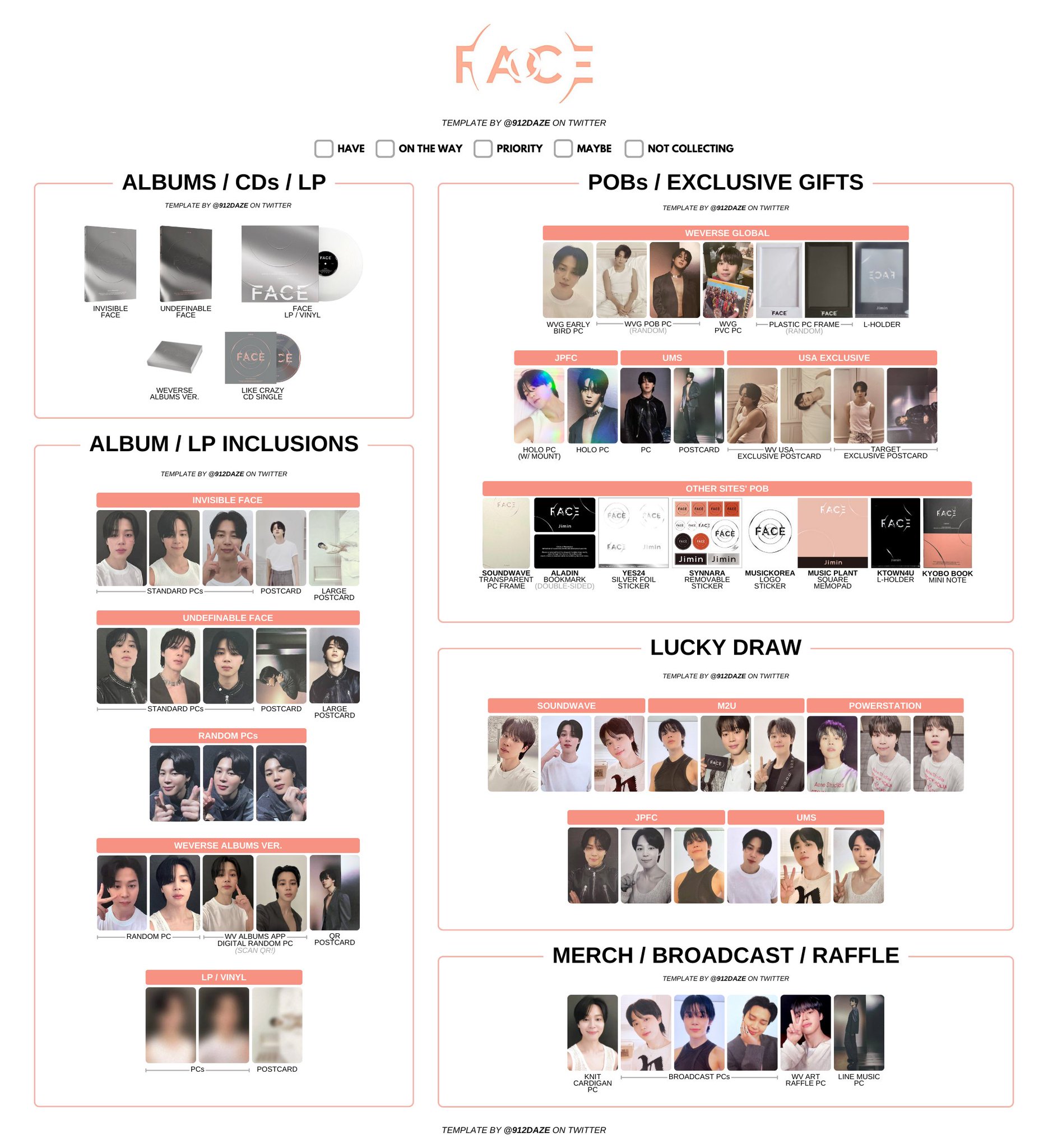 BTS ジミン FACE 直筆サイン入り 当選者限定 ポスター-購入