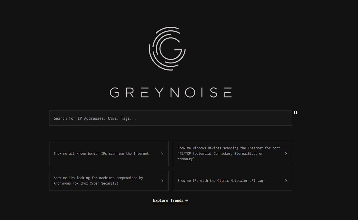 DailyDarkWeb's tweet photo. GreyNoise

GreyNoise captures data on IPs that scan the internet and saturate security tools with internet noise.

https://t.co/MVgFlEPct4

#cybersecurity #infosec #OSINT https://t.co/UXfaUlelL6