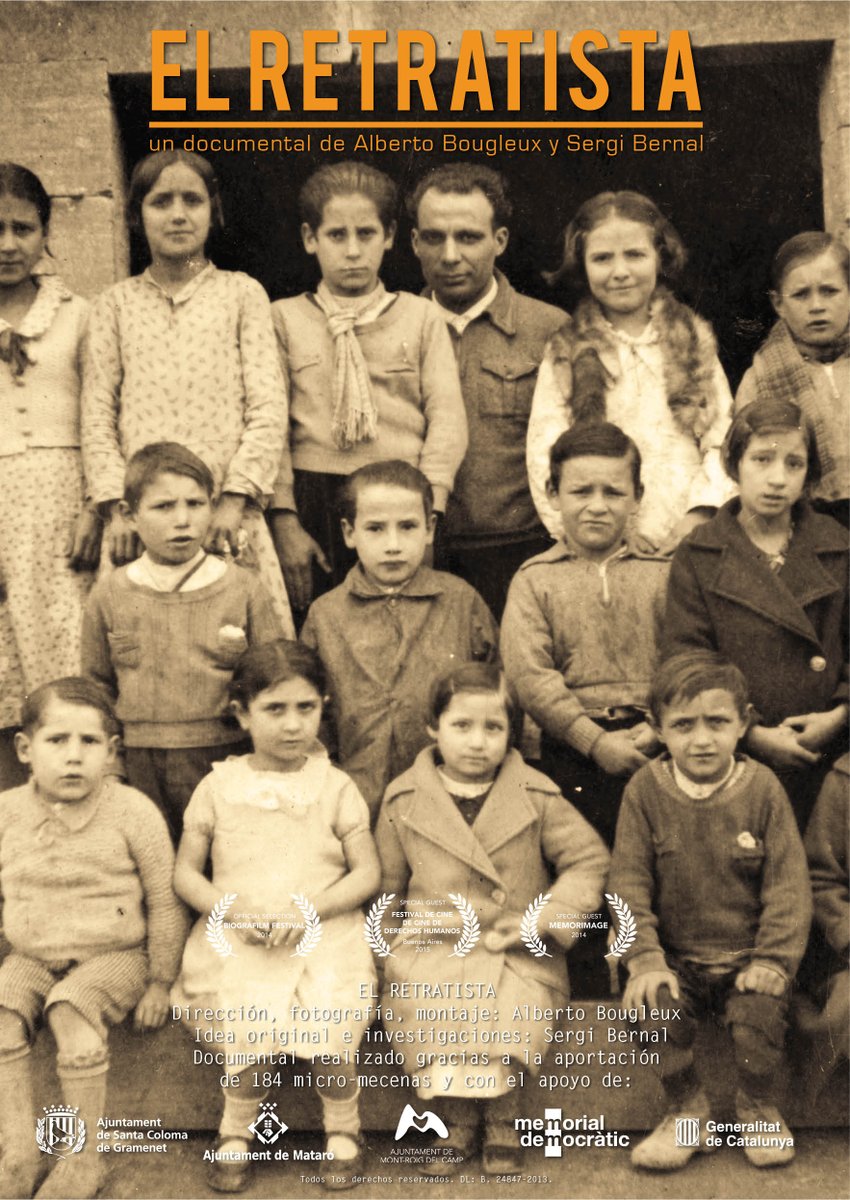 alberto bougleux (@albertobougleux) on Twitter photo Para celebrar sus diez años de recorrido (2013-2023), el #documental "El Retratista" se estrena hoy en <a href="/Filmin/">Filmin</a>, y desde allí seguirá haciendo #memoria y contando la verdadera historia del #maestro que prometió el mar. <a href="/Sergi_Bernal/">Sergi Bernal</a> <a href="/ocanajavier/">Javier Ocaña</a>
filmin.es/pelicula/el-re… Para celebrar sus diez años de recorrido (2013-2023), el #documental "El Retratista" se estrena hoy en <a href="/Filmin/">Filmin</a>, y desde allí seguirá haciendo #memoria y contando la verdadera historia del #maestro que prometió el mar. <a href="/Sergi_Bernal/">Sergi Bernal</a> <a href="/ocanajavier/">Javier Ocaña</a>
filmin.es/pelicula/el-re…