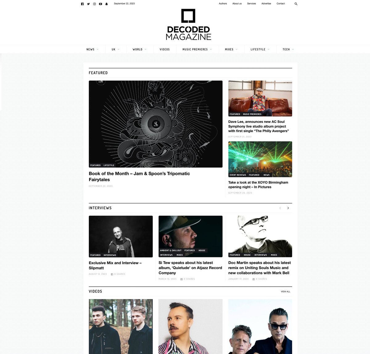 Big love to @decodedmagazine for making Klaus Mai's and my Jam &amp; Spoon Tripomatic Fairytales book (out next week) their Book of the Month!
Watch out
#jamandspoon
#jamandspoonmusic
#km7design
#graphicdesign
#tripomaticfairytales

<a href="/tim_stark/">Tim Stark</a>
@blackholerecordings
<a href="/jamelmarmusic/">Jam El Mar</a>