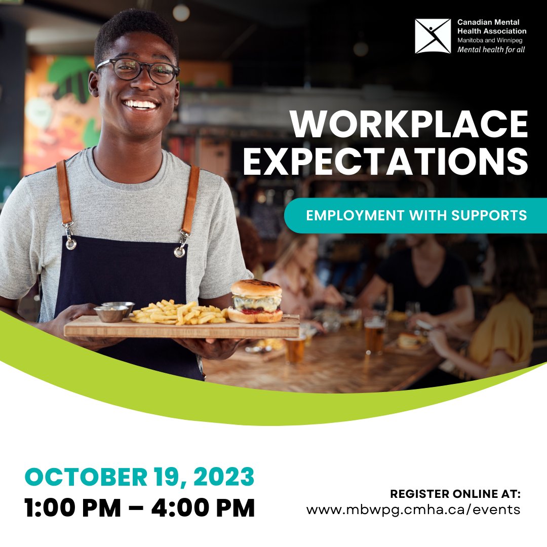 📢 Attention all aspiring professionals! Join us on October 19th from 1:00 PM – 4:00 PM for our Employment with Supports 'Workplace Expectations' workshop. Build your confidence around workplace expectations.