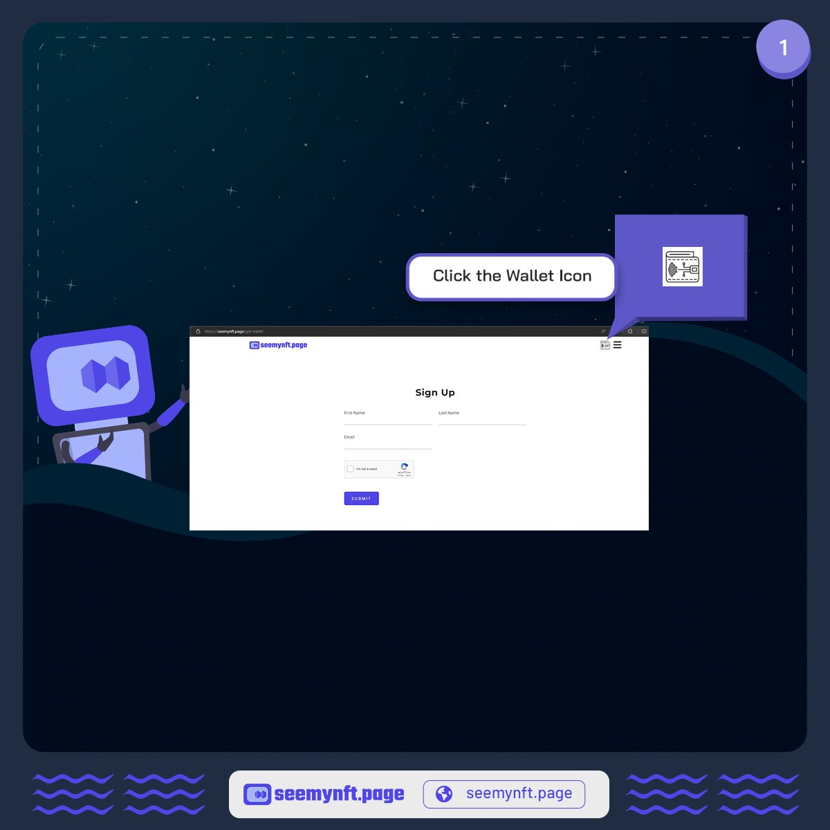 seemynft's tweet photo. 💼 Unlock the power of NFTs with https://t.co/k4RDcmlr6R. Creating your wallet is as easy as 1-2-3. Dive into the world of digital treasures now! https://t.co/1xiD4IA1q1