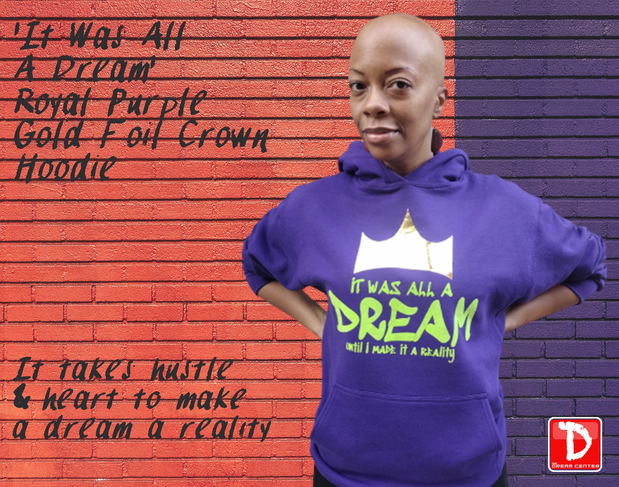 Dream gold foil hoodie hotsell