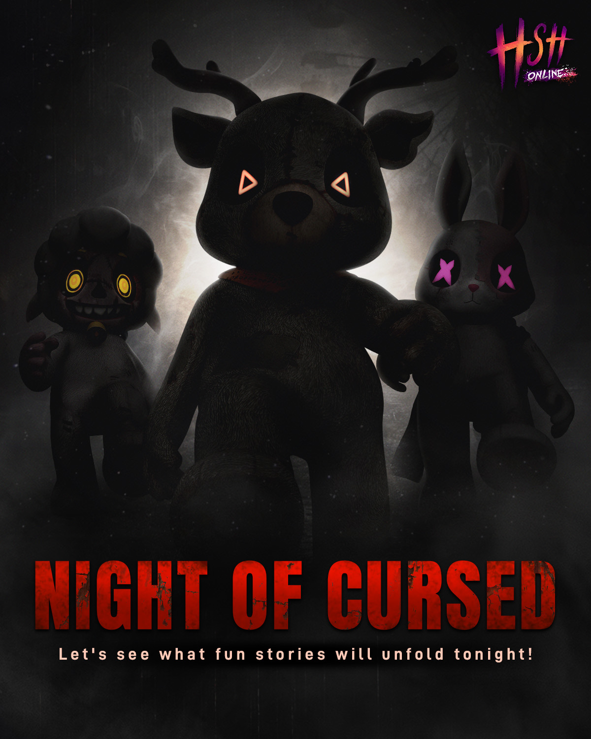 Home Sweet Home : Online on X: 𝗙𝗿𝗶𝗱𝗮𝘆 𝘁𝗵𝗲 𝟭𝟯𝘁𝗵  𝗡𝗶𝗴𝗵𝘁𝗺𝗮𝗿𝗲 𝗶𝘀 𝗰𝗼𝗺𝗶𝗻𝗴 Night of Cursed Let's see what fun  stories will unfold tonight! Available on Steam :   #HomeSweetHomeOnline #HSHO #hshonline