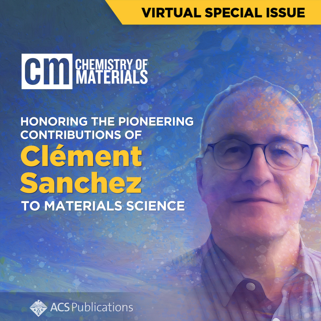 Our latest Virtual Special Issue celebrates the groundbreaking contributions of Clément Sanchez on the Chemistry of Materials community. 🔗go.acs.org/6tk