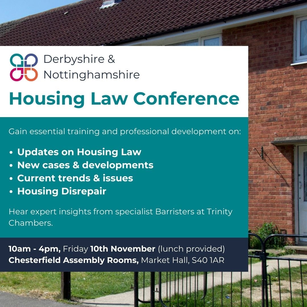 Housing Law Training Conference - 10th NOVEMBER With rising cases of homelessness, evictions and disrepair, join us for this workshop to gain essential insights on changes in Housing Law. Find out more: lght.ly/3nejhb