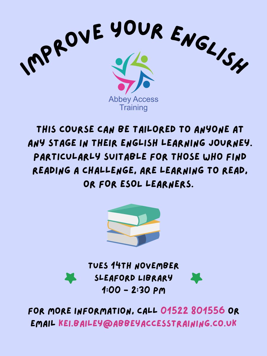 abbey_access's tweet photo. A fantastic course for those looking to improve their English skills in a tailored, cooperative environment. https://t.co/gm9pU4JMIW