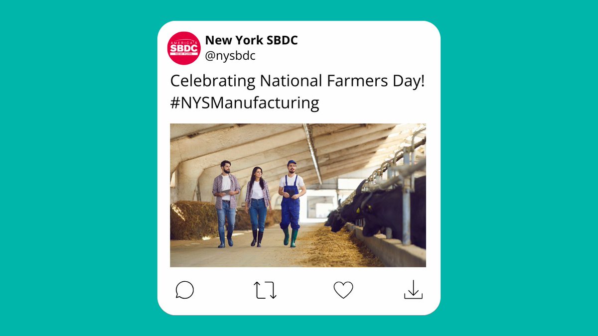 Celebrating #NationalFarmersDay! 🚜 From the fields of NYS to our dining tables, farmers are the unsung manufacturers of our daily meals. Thank you to every farmer for nurturing our land, lives, and communities. Here's to the hands that feed us! 🍅🥕🍎
#NYSManufacturing