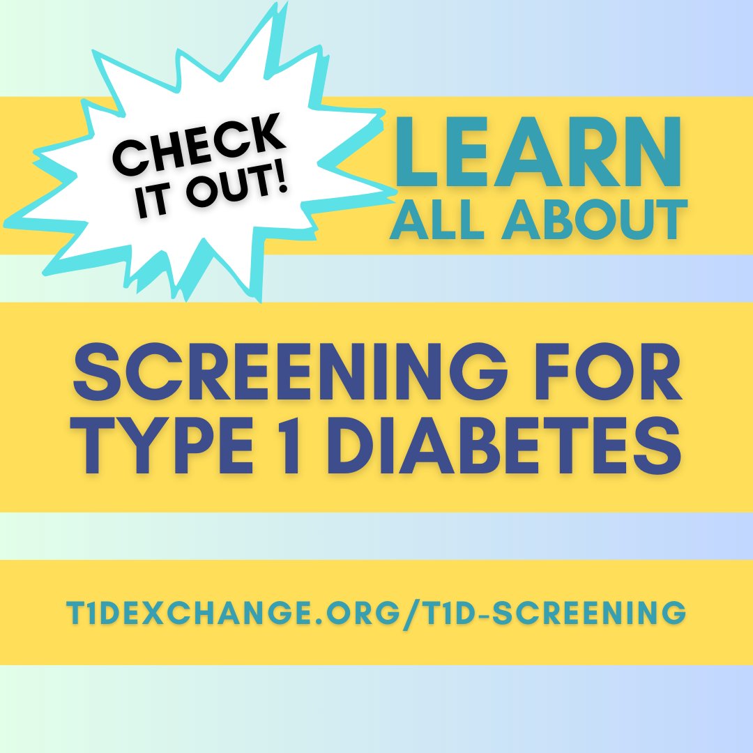 T1DExchange's tweet photo. Screening for #T1D detects early stages before symptoms. A positive test for T1D #autoantibodies may delay onset with FDA-approved therapies.
It's a simple blood test.
LEARN MORE: https://t.co/RbPqCY4lYT
#T1DScreening #EarlyT1DDetection #T1DPrevention #DelayOnsetT1D https://t.co/eIJ2EkbXo8
