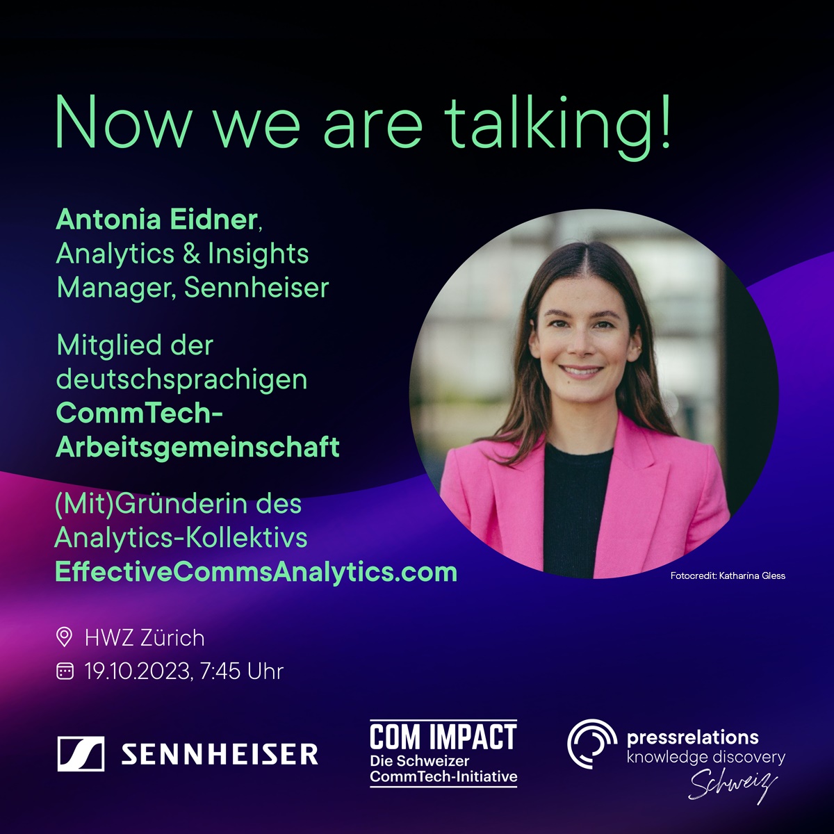 Nur noch eine Woche bis zu unserem Breakfast-#Event in der HWZ Zürich - "Now we are talking!" 📢

Antonia Eidner wird erläutern, wie die Research-Methode FirstSignals® ihr Unternehmen bei der Erstellung von #Content unterstützt. 💪

Jetzt anmelden 👇
pressrelations.news/breakfast-even…