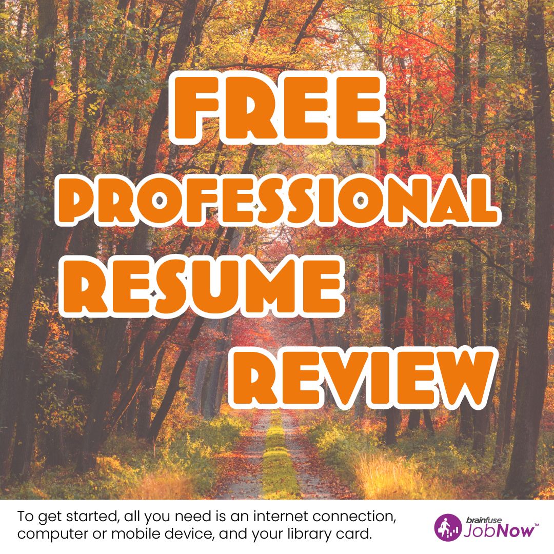 #JobNow: Get your FREE professional resume review today and step confidently into the job market this fall!

Visit buff.ly/3UQSJCl and click Resume Lab.
#FallIntoSuccess #CareerAdvancement #ResumeReview #FreeService #JobSearch #CareerDevelopment #GetHired