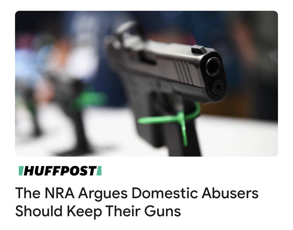 TheTNHoller's tweet photo. UNBELIEVABLE: The @NRA is literally trying to arm violent abusers. 

Related: The NRA also writes radical gun laws for the @TNGOP, which is why Tennessee is already one of the most dangerous states in the nation for women and children.
https://t.co/5kk1r8G6Hj https://t.co/XepQAXrpPa