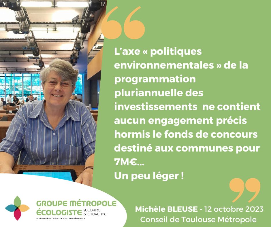 Ecolo_ToulouseM's tweet photo. Dans le cadre du débat d'orientation budgétaire, @MicheleBleuse fustige l'opacité autour des arbitrages budgétaires, opérés sans transparence : quels critères pour quel projet politique ? La transition écologique n'est pas la priorité de M. #Moudenc ! https://t.co/u4JkRIqX0t