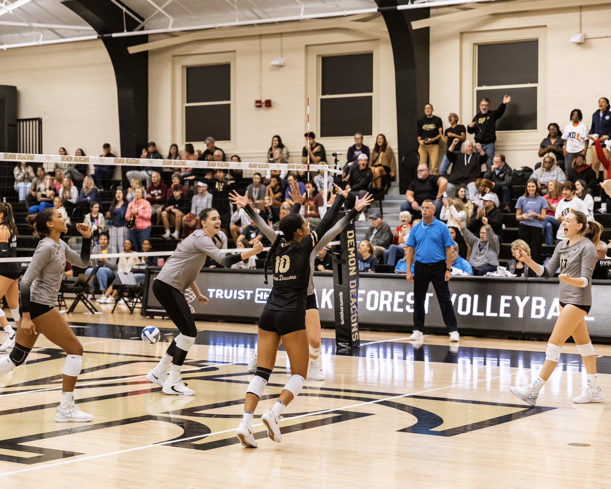 WakeVolleyball's tweet photo. best start in @theACC play since ‘06 🎩 https://t.co/gi0rt5sIFs