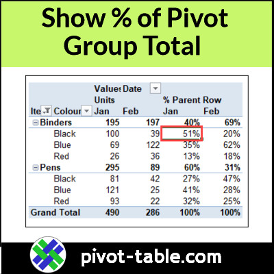 contextures's tweet image. Use a built-in #Excel feature to show pivot table values as % of a group total. Example, what % of Jan Binder sales were blue? #PivotTable #ExcelVideo
pivot-table.com/2023/10/12/sho…