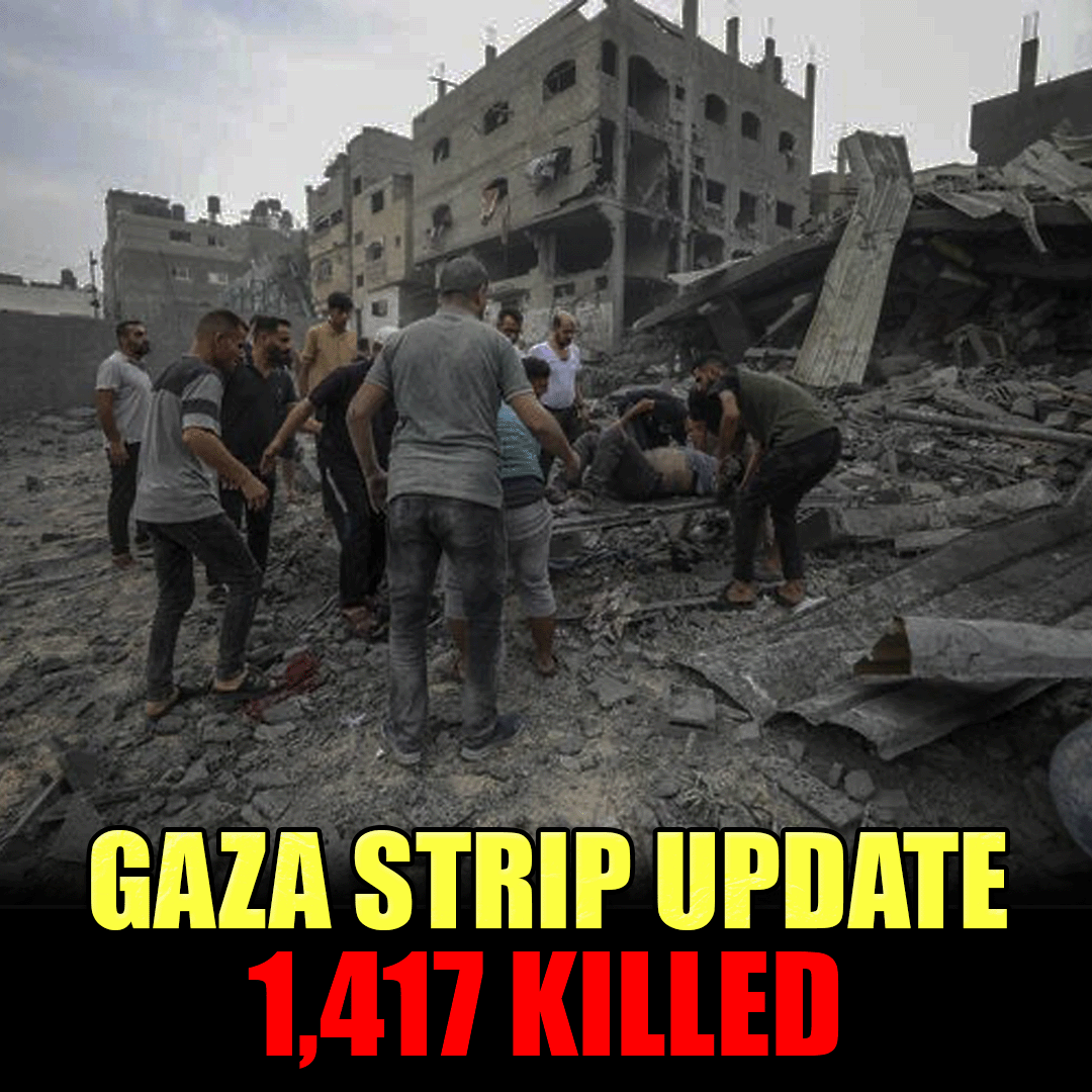According to the Ministry of Health in Gaza, 1,417 have been killed including: - 447 children -248 women In total allegedly 6,268 were wounded as a result of the Israeli attacks. The IDF is reported to have begun the Airdrop of Leaflets over the Northern Gaza Town of Beit…