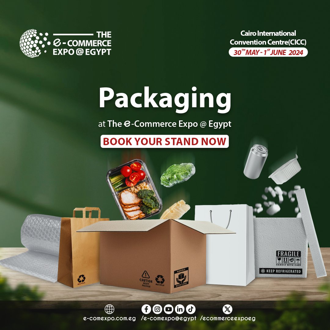 Let’s Unbox It!
Hey packaging experts out there! Are you passionate about packaging solutions for a diverse array of products? 
Join us at The E-commerce Expo Egypt™  
e-comexpo.com.eg
#ecommerce #theecommerceexpoegypt #packagingdesign #packagingsolutions #packaging
