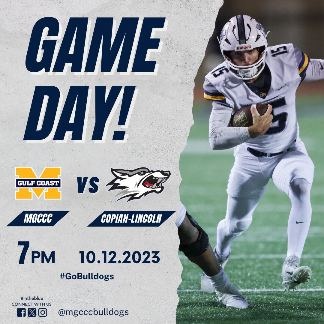 It's Game Day! 🏈
Let's cheer on our Bulldogs tonight at 7 p.m.
#GoGulfCoast