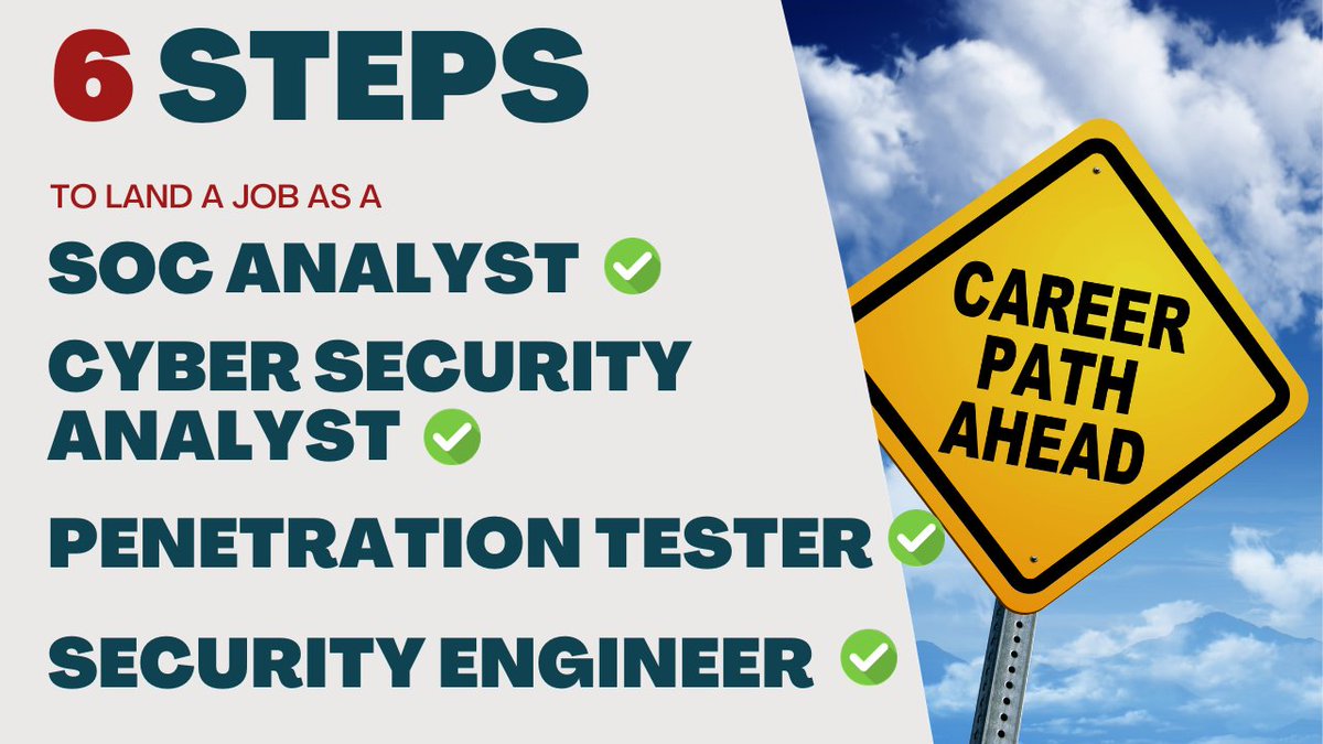 Dear Cyber Security Wannabe, Here are 6 Ways to Land a Job a Cyber Security Job as a Cyber Security Analyst, SOC Analyst, PenTester, or Security Engineer.

1. Learn TCP/IP -  It's the motor of the internet and runs every network that exists.  Every piece of software and hardware
