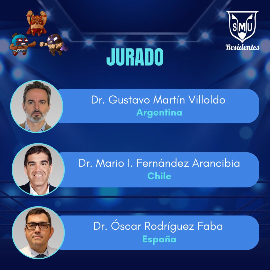 Grandes jueces 👨🏻‍⚖️ evaluarán las eliminatorias de la 3a Fase del Concurso de Debates 🤼‍♂️🏆 #ResidentesSMU Controversias en 𝗨𝗥𝗢𝗟𝗢𝗚𝗜́𝗔 𝗢𝗡𝗖𝗢𝗟𝗢́𝗚𝗜𝗖𝗔 📍Auditorio SMU | Facebook 📅 19 y 21/10/23 🕣 17:30 y 8:00 hrs ¡Estamos a poco de conocer a los semifinalistas! 👏🏻